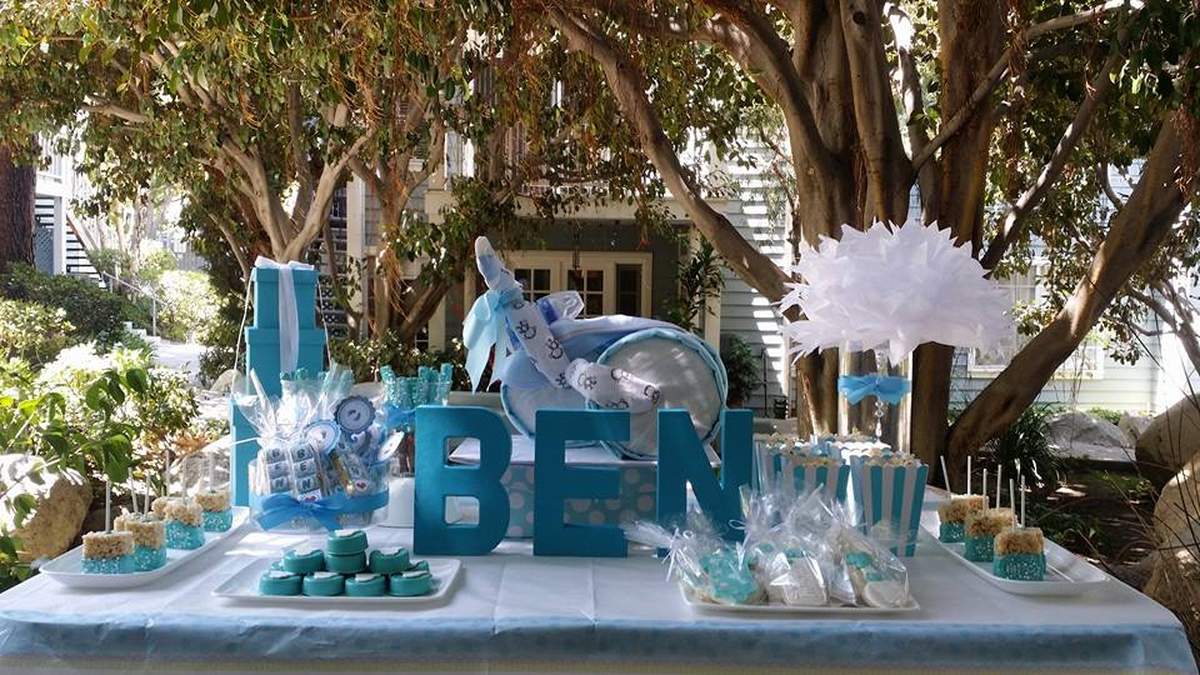 Amy's baby shower - Tiffany Blue