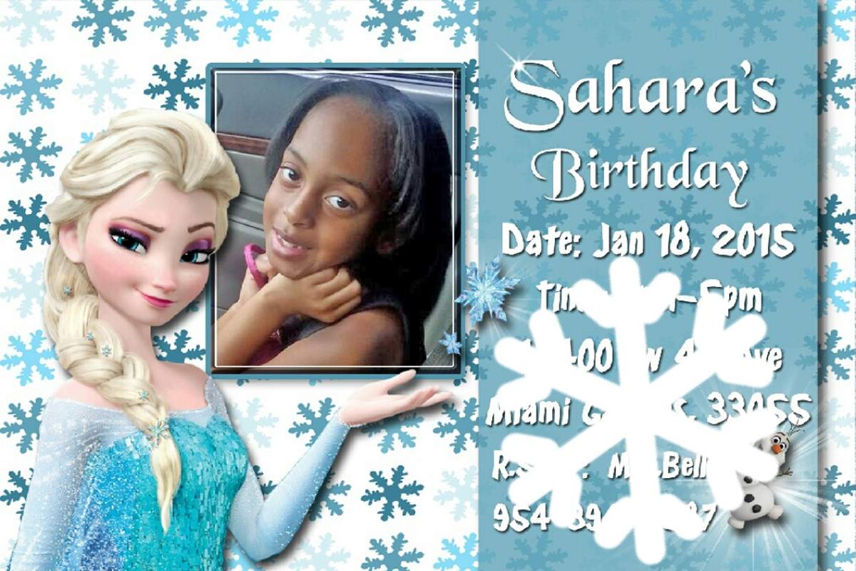 Ice Princess Sahara 7th Birthday - Frozen