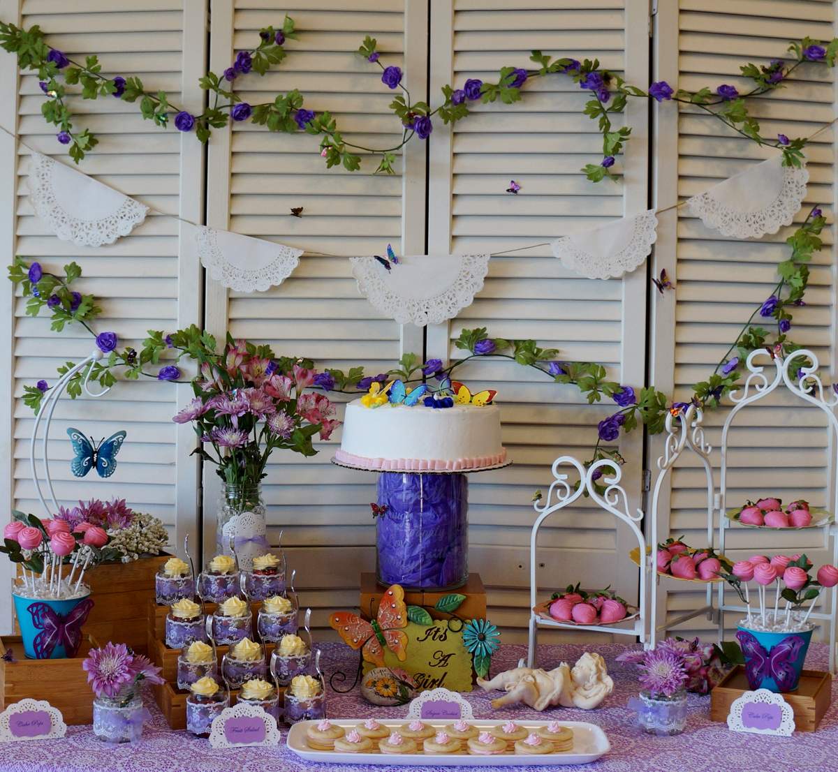 Lori Lee's Butterfly Baby Shower - Butterflies and Lace 