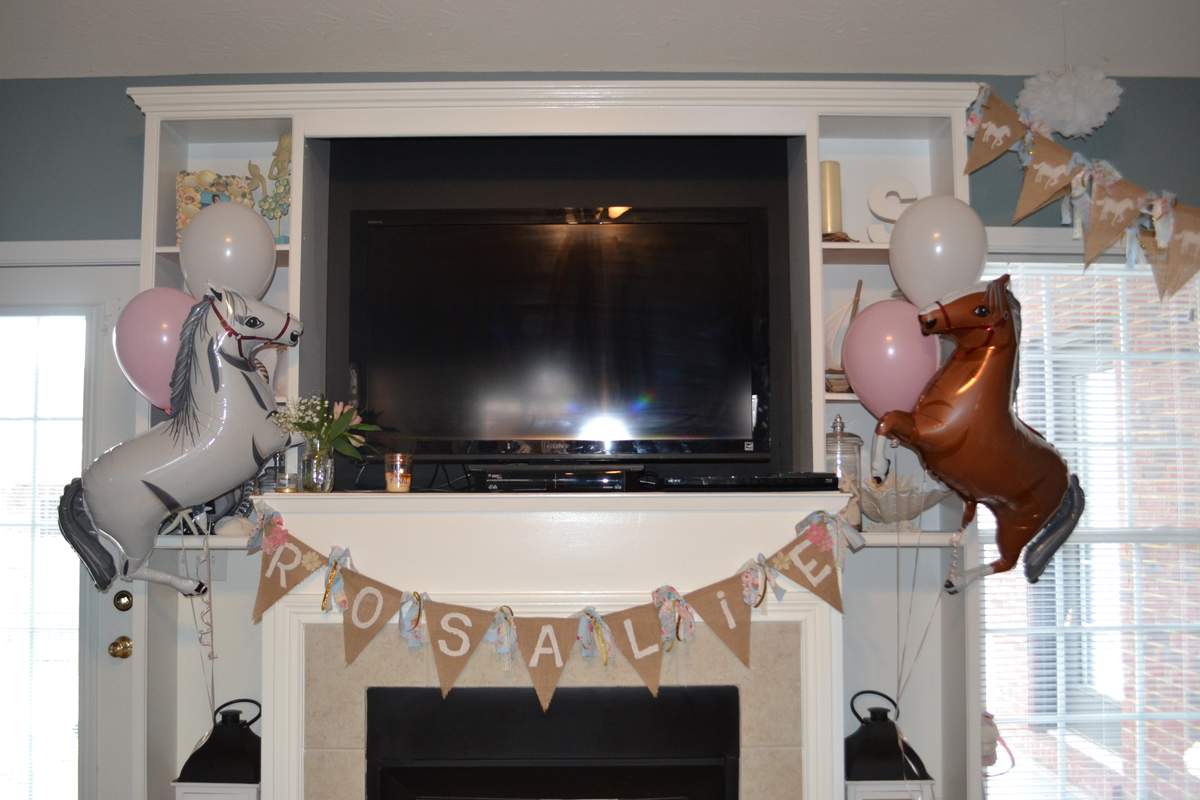 Vintage Horse Birthday-Rosalie's 4th Birthday - vintage horse