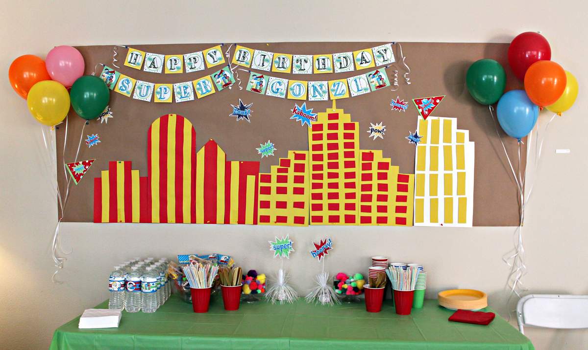 Super Gonzalo Birthday Party! - Superheroes