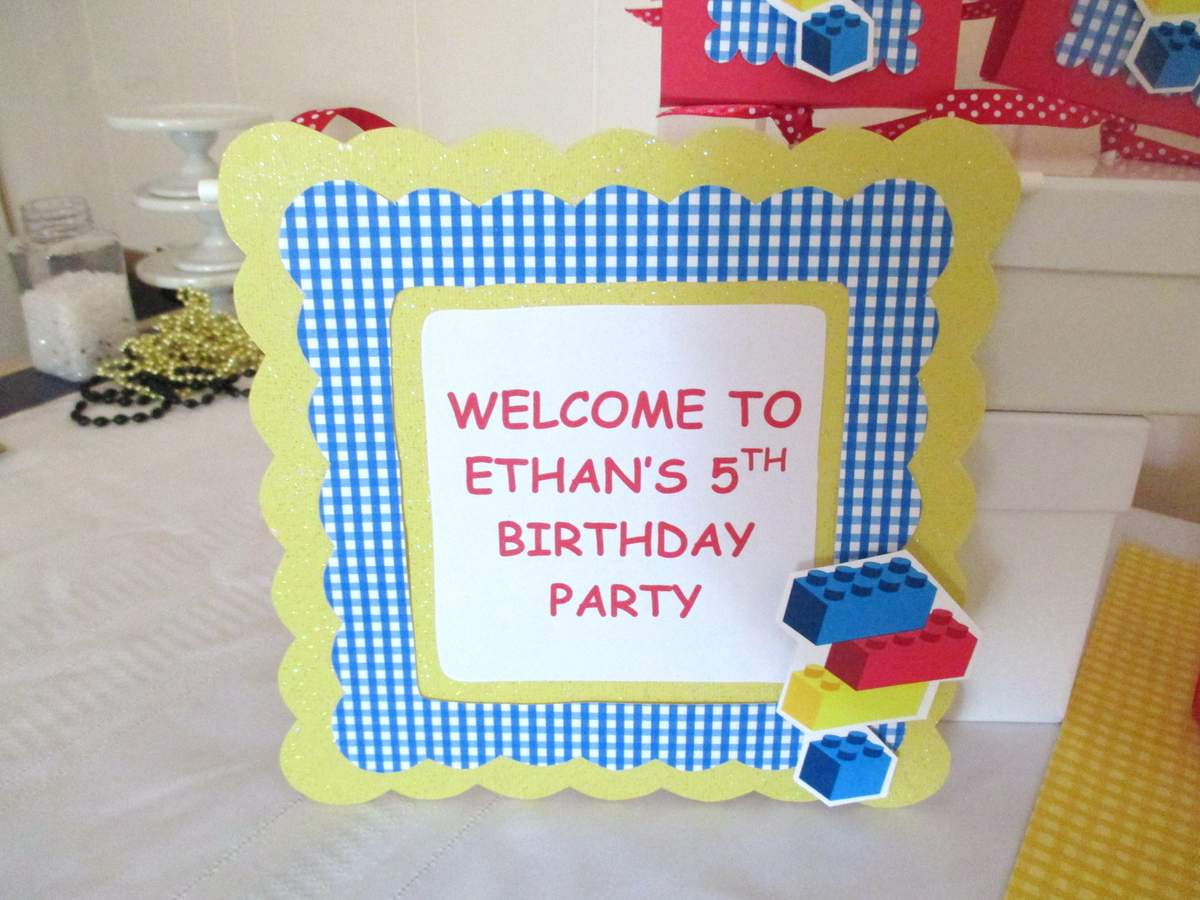 Ethan's 5th Birthday Lego Party!!! - Lego Blocks