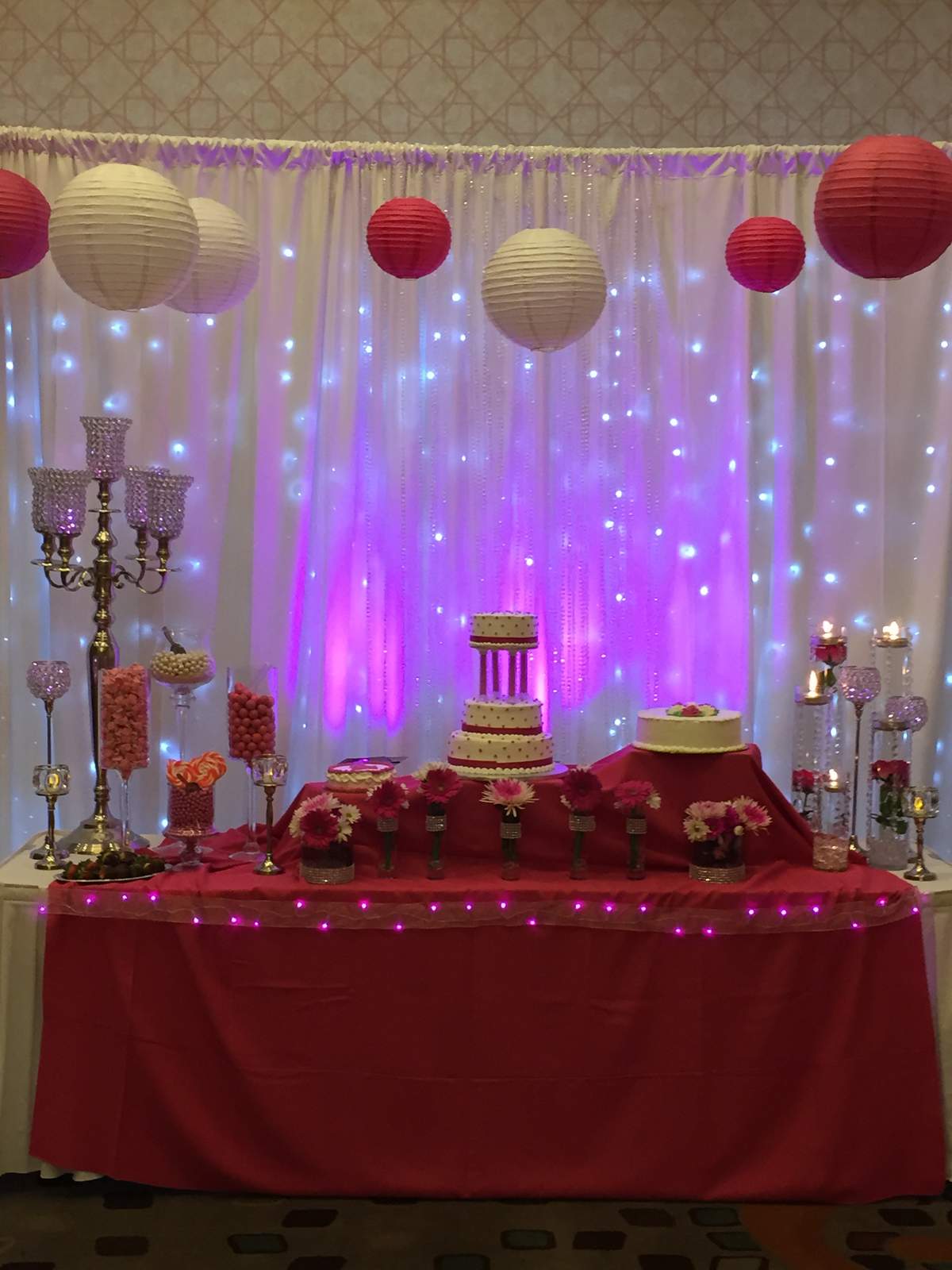 Pink and White Birthday Party Ideas Photo 35 of 43 Catch My Party