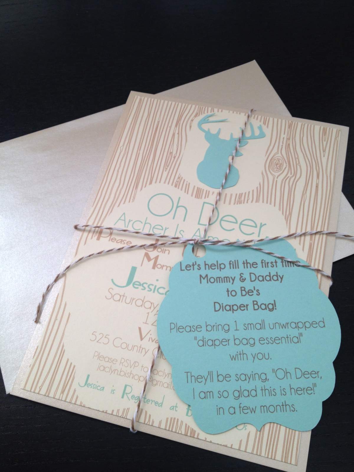 Oh Deer, Archer is Almost Here! - Gold & Mint Deer 