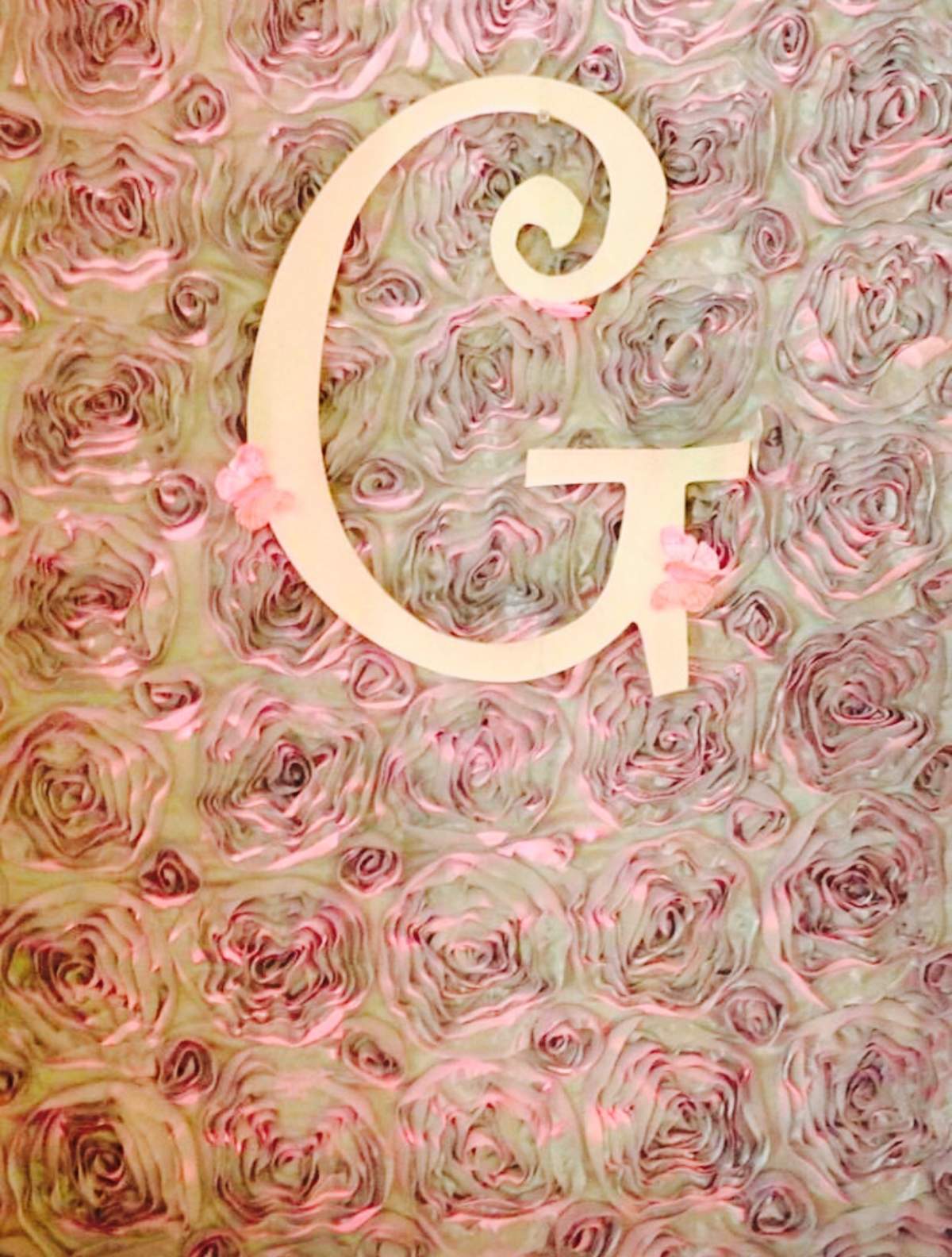 G...is for Girl - pink and Flowers