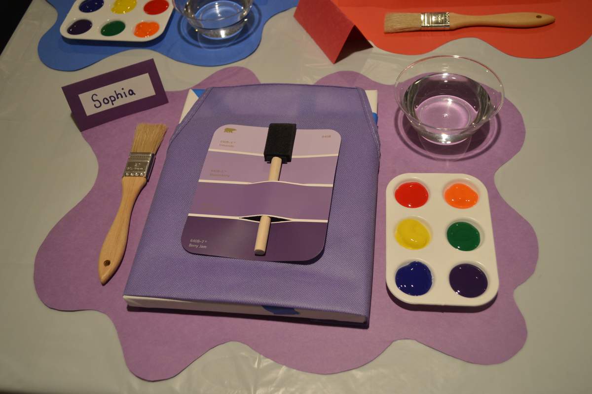 Art Party Birthday Party Ideas Photo 18 of 40 Catch My Party