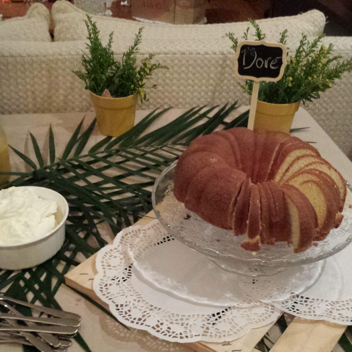 Bundt Cake Party - Tropical garden
