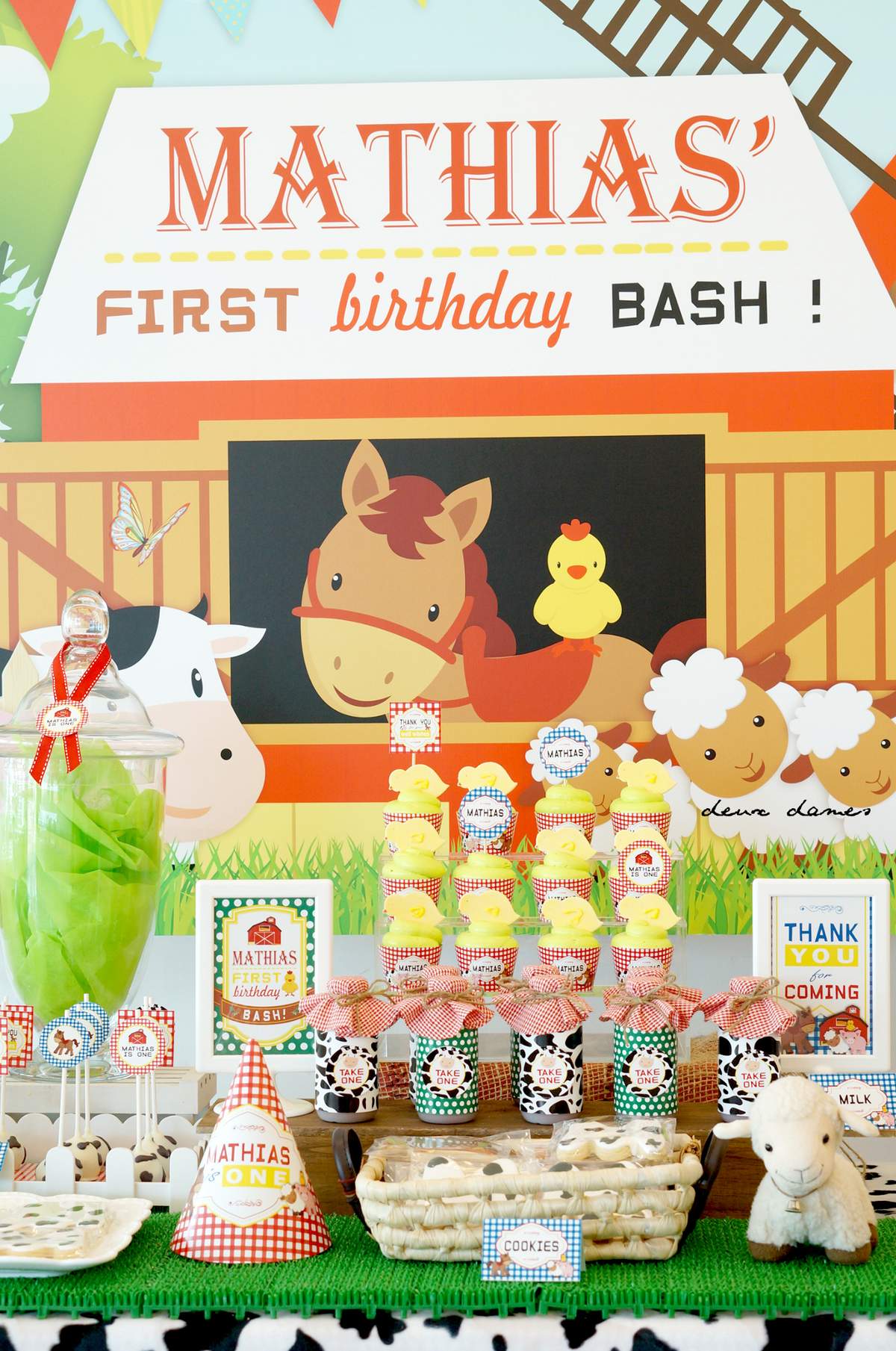 Farm Animal Birthday Party Ideas Photo 10 Of 13 Catch My Party