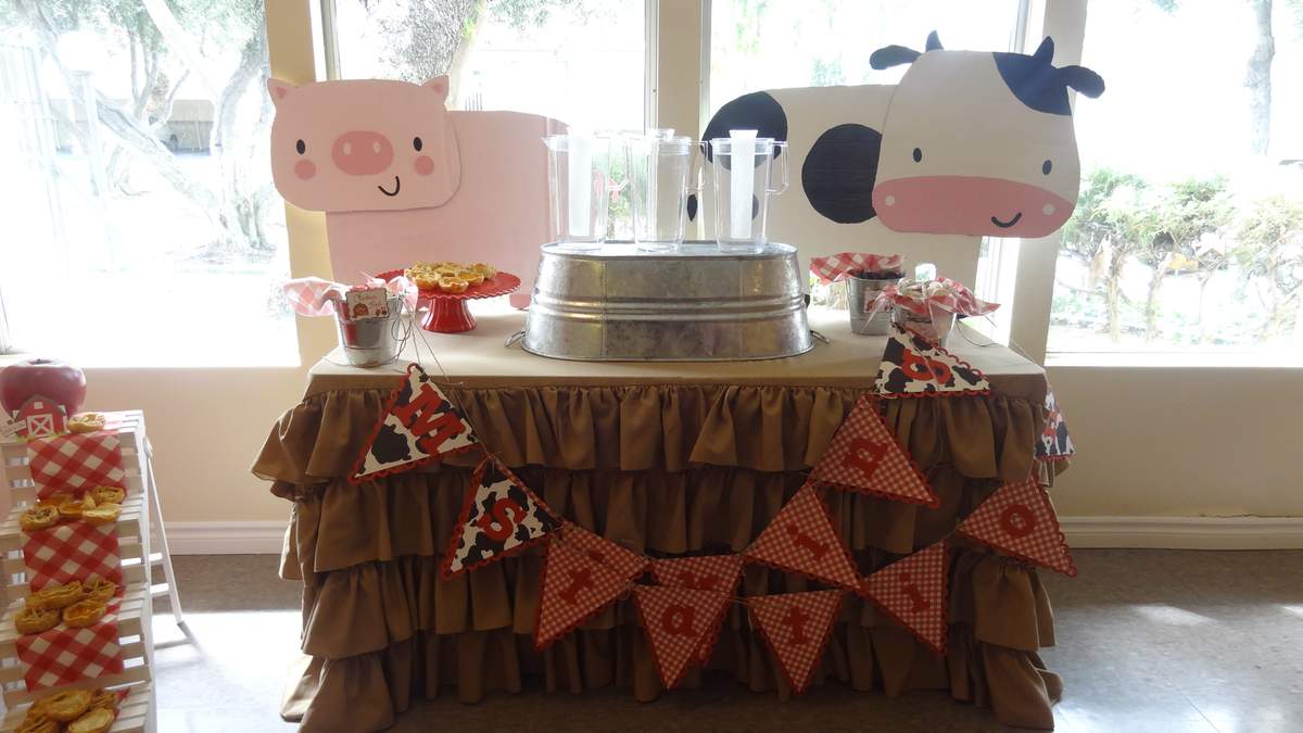 Farm Baby Shower Party Ideas Photo 10 of 22 Catch My Party