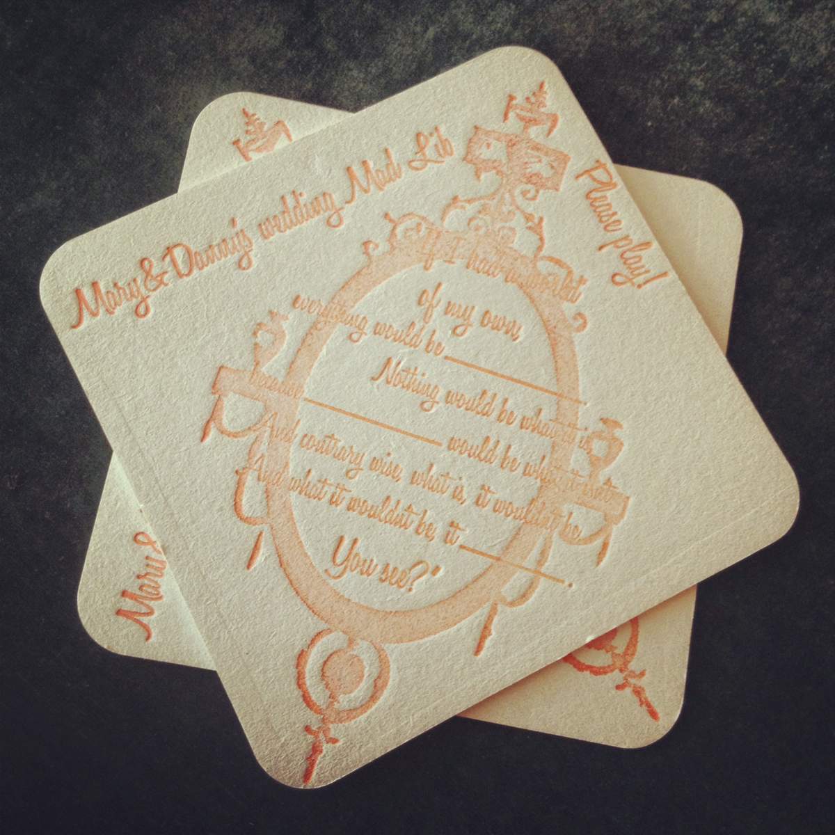Alice in Wonderland Outdoor Wedding Reception - Loosely based on Alice in Wonderland