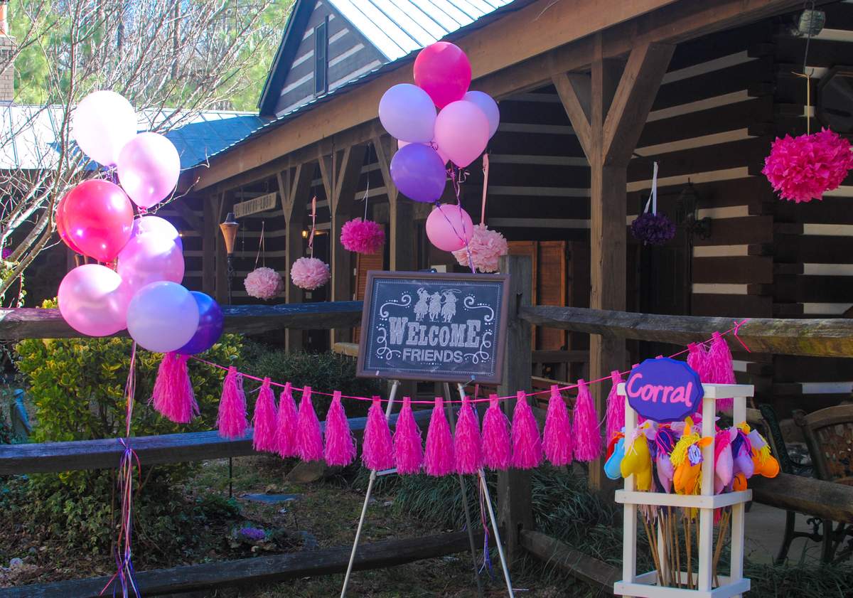 Pink and Purple Horse Party - Horse Party