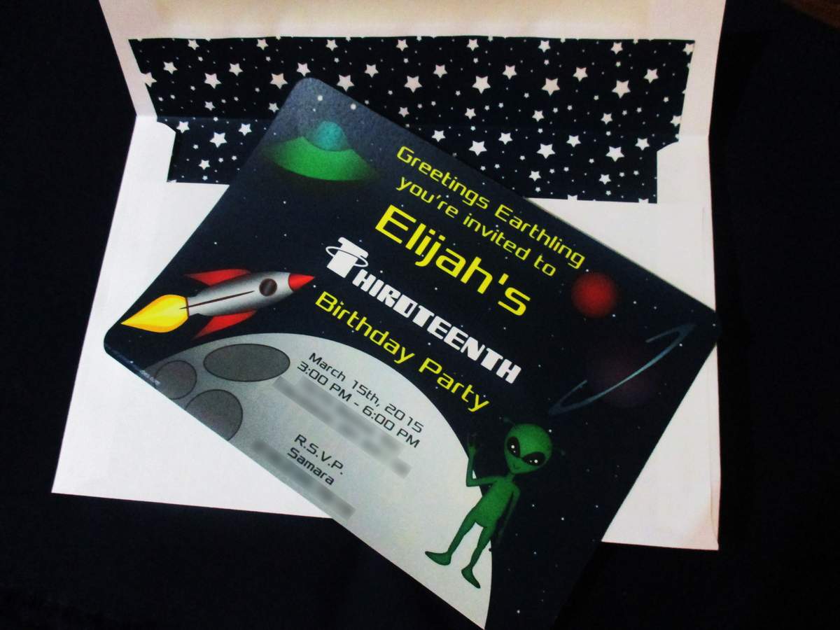Outer Space Birthday - Rockets / Outer space