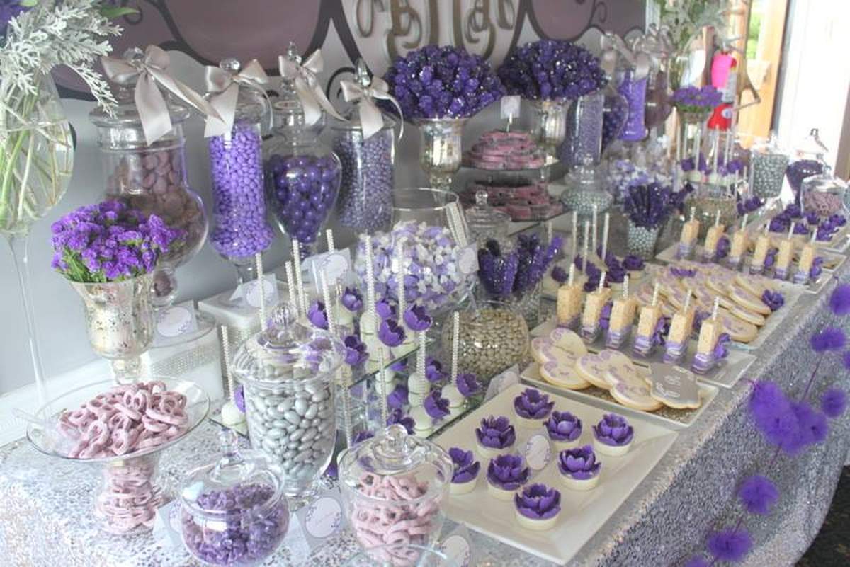 Purple & Gray Glam Wedding Party Ideas | Photo 1 of 20 ...