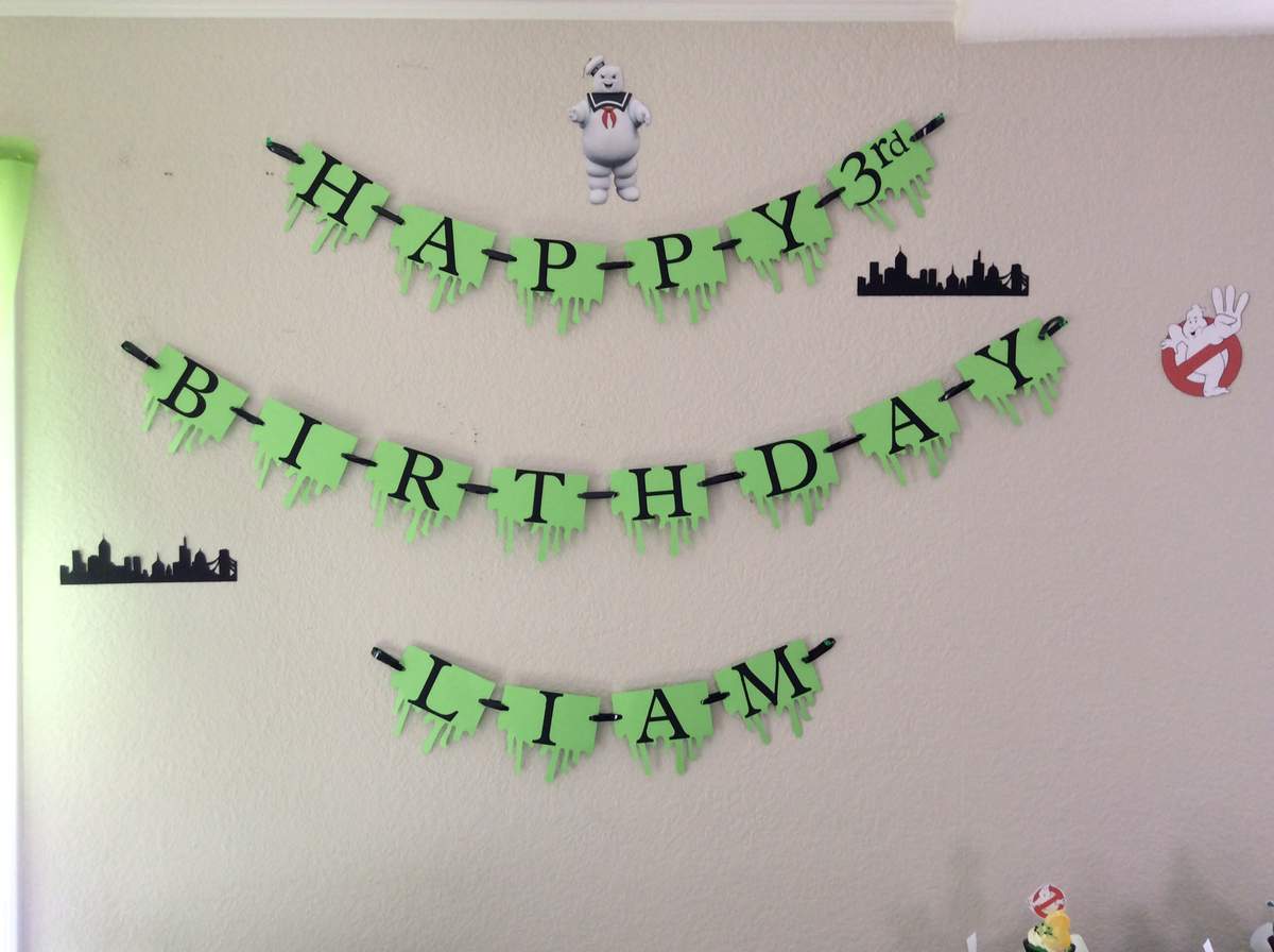 Liam's 3rd Ghostbusters party  - Ghostbusters