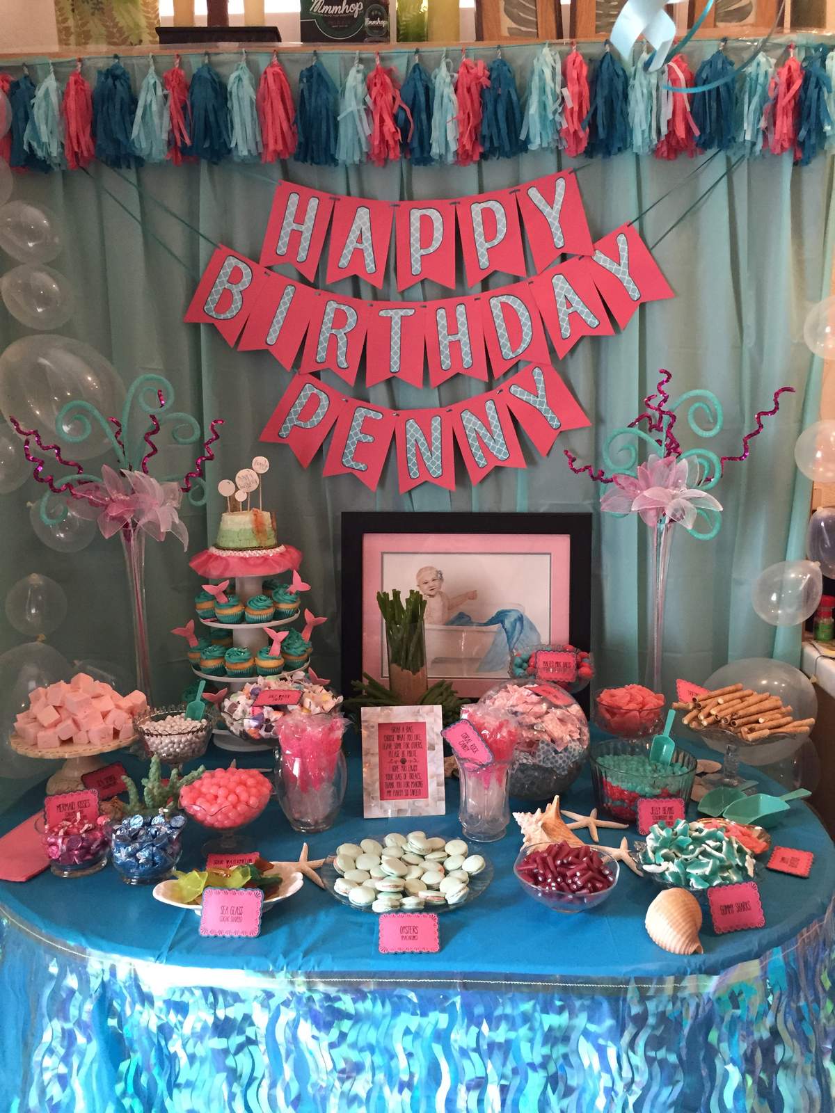 Mermaid Penny's First Birthday - Mermaids