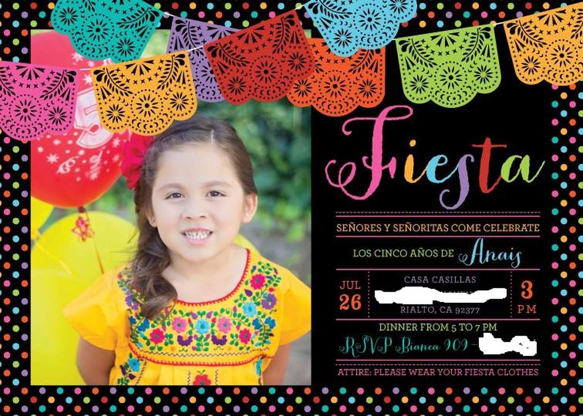 LOS CINCO DE ANAIS - fiesta themed party 