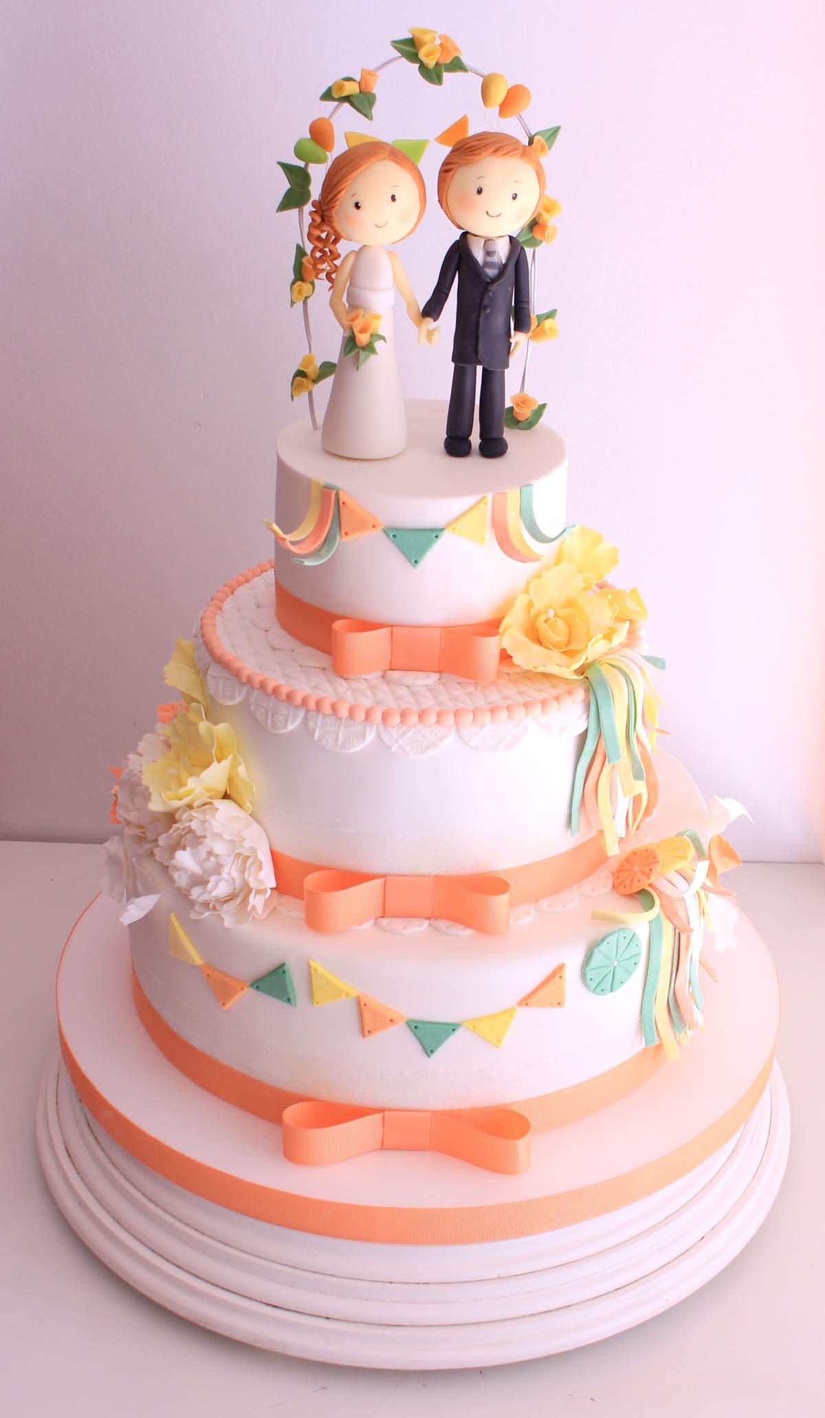 Wedding party - Romantic wedding cake