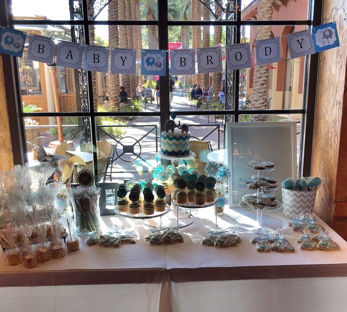 Stacy's  babyshower  -  elephant/chevron 