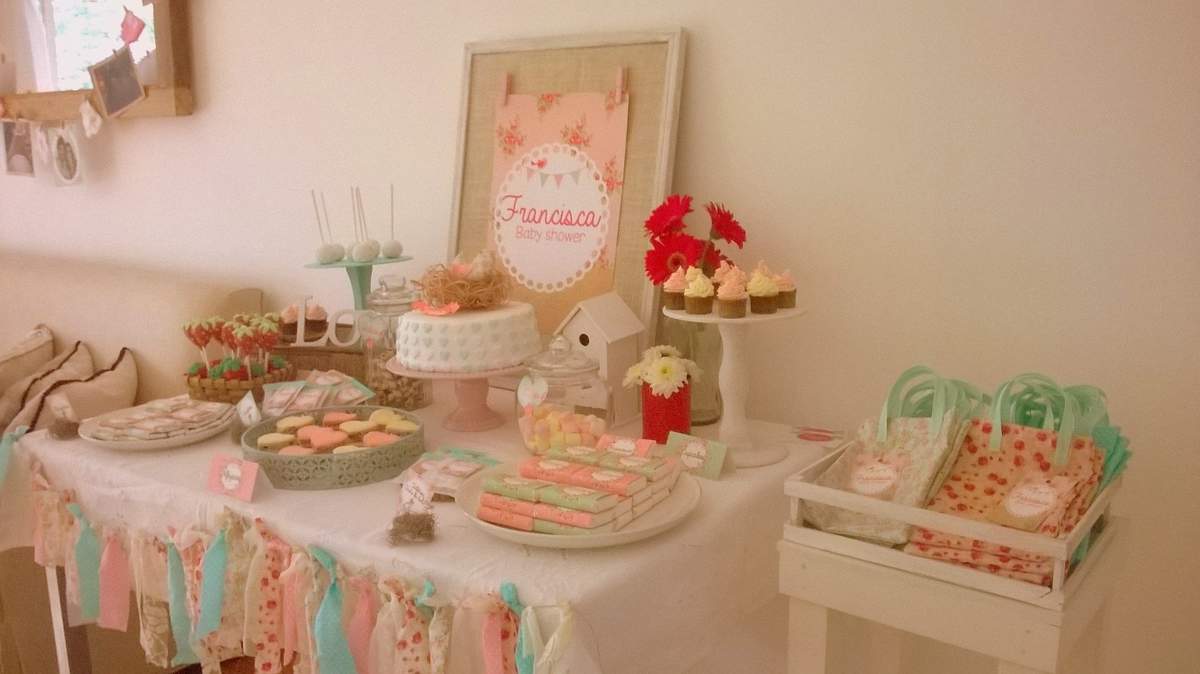 Francisca baby shower by Pitucon de fiesta - Shabby chic