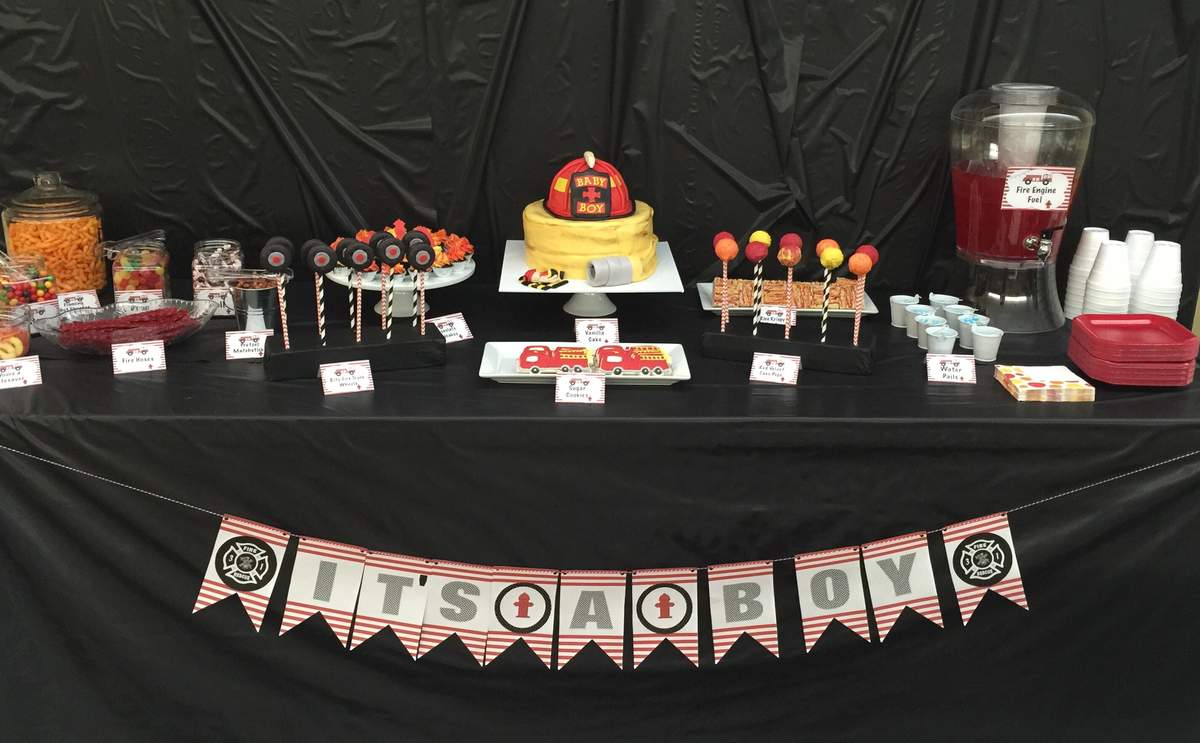 Natasha S Baby Shower - Fire Truck / Firefighter