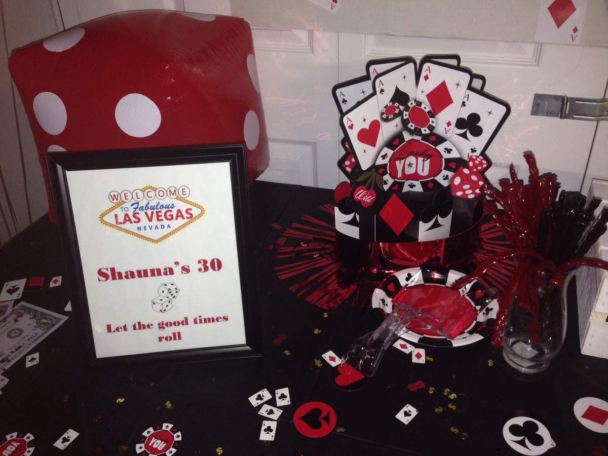 Let the Good times Roll , vegas inspired Birthday Party Ideas Photo 8