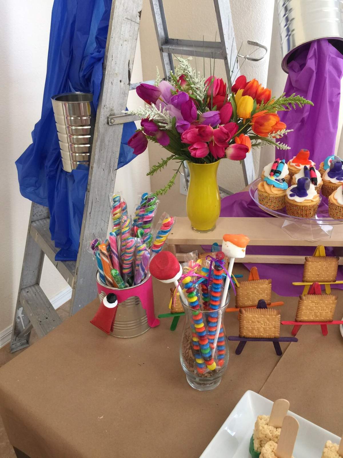 Paint and Arts Birthday Party Ideas Photo 1 of 40 Catch My Party