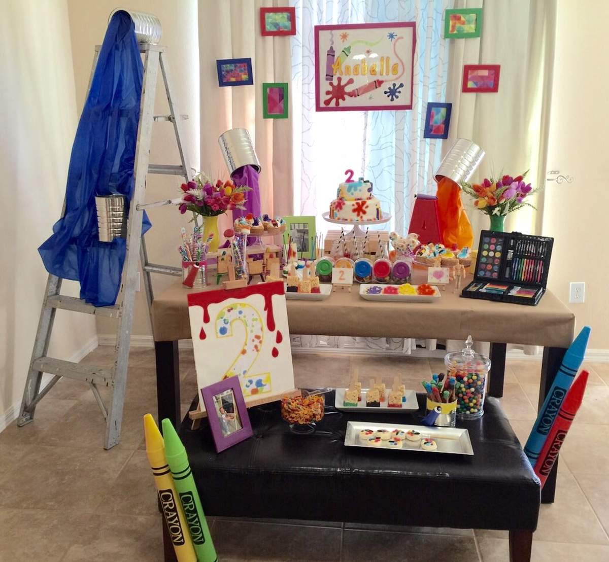 Paint and Arts Birthday Party Ideas Photo 1 of 40 Catch My Party