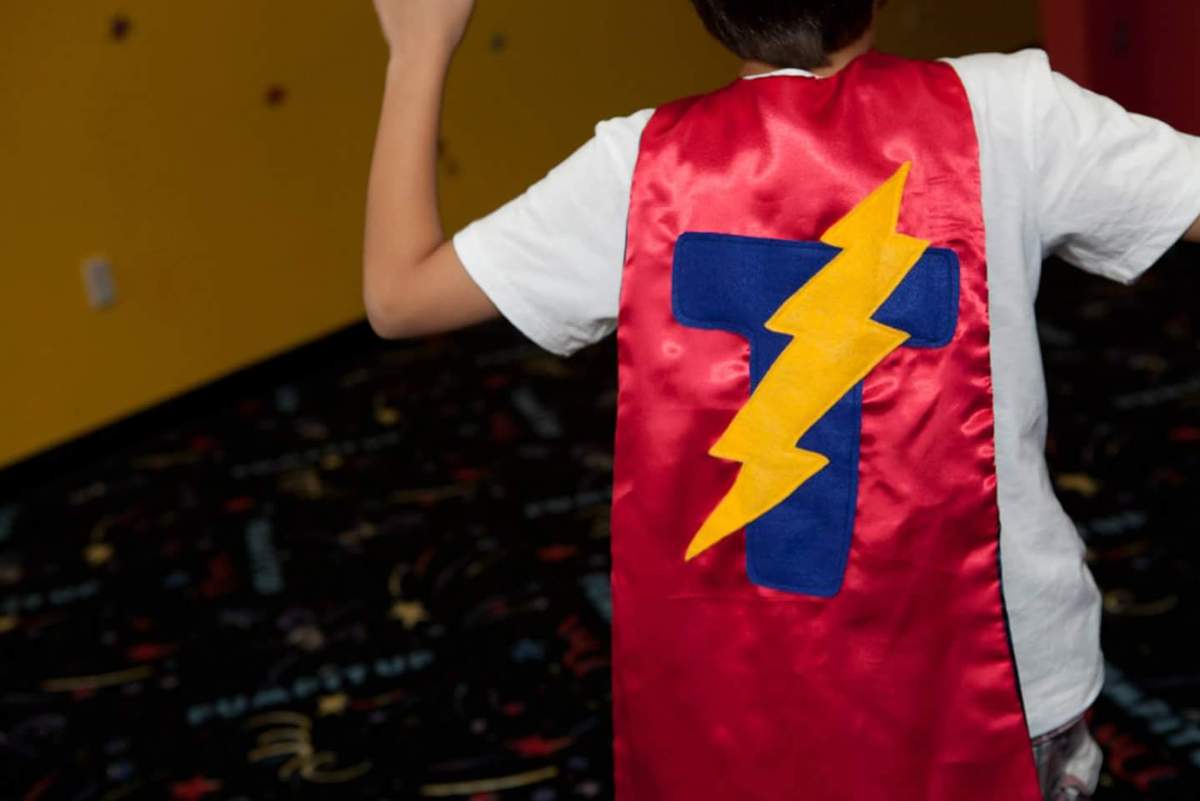 Thomas' super hero party - Super hero