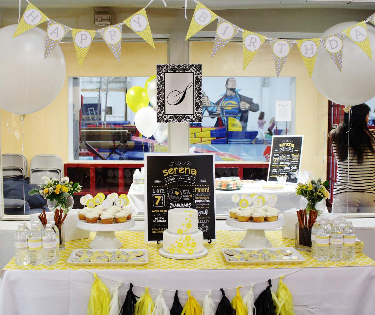 Yellow Birthday Party Ideas Photo 11 of 17 Catch My Party