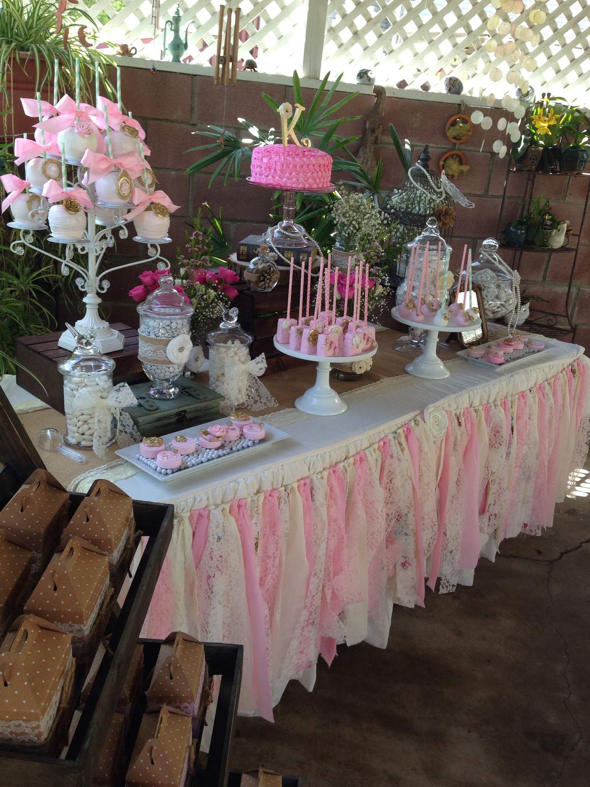 Shabby chic Birthday Party Ideas Photo 13 of 15 Catch My Party