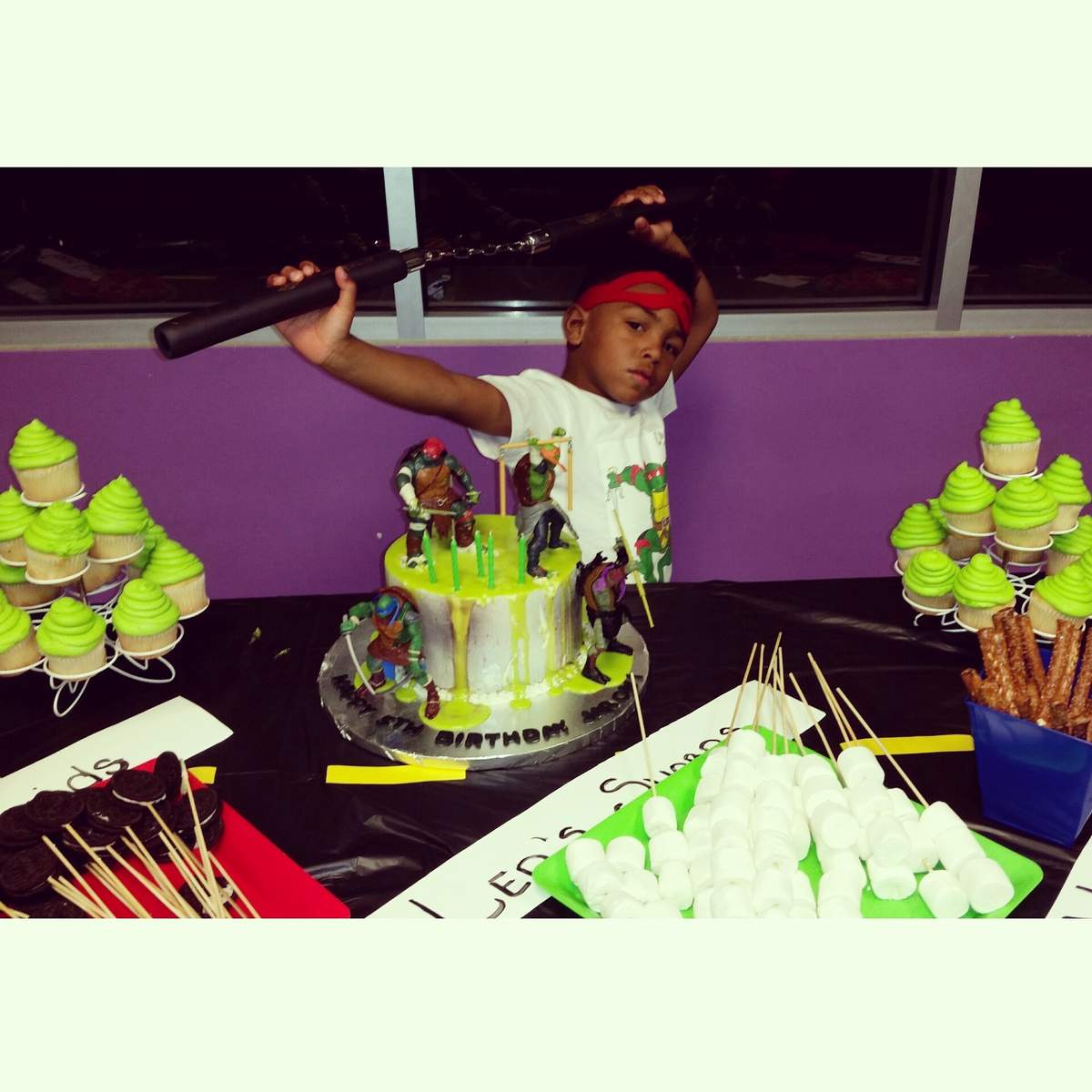 Ronnie's 5th birthday party - Teenage Mutant Ninja Turtles