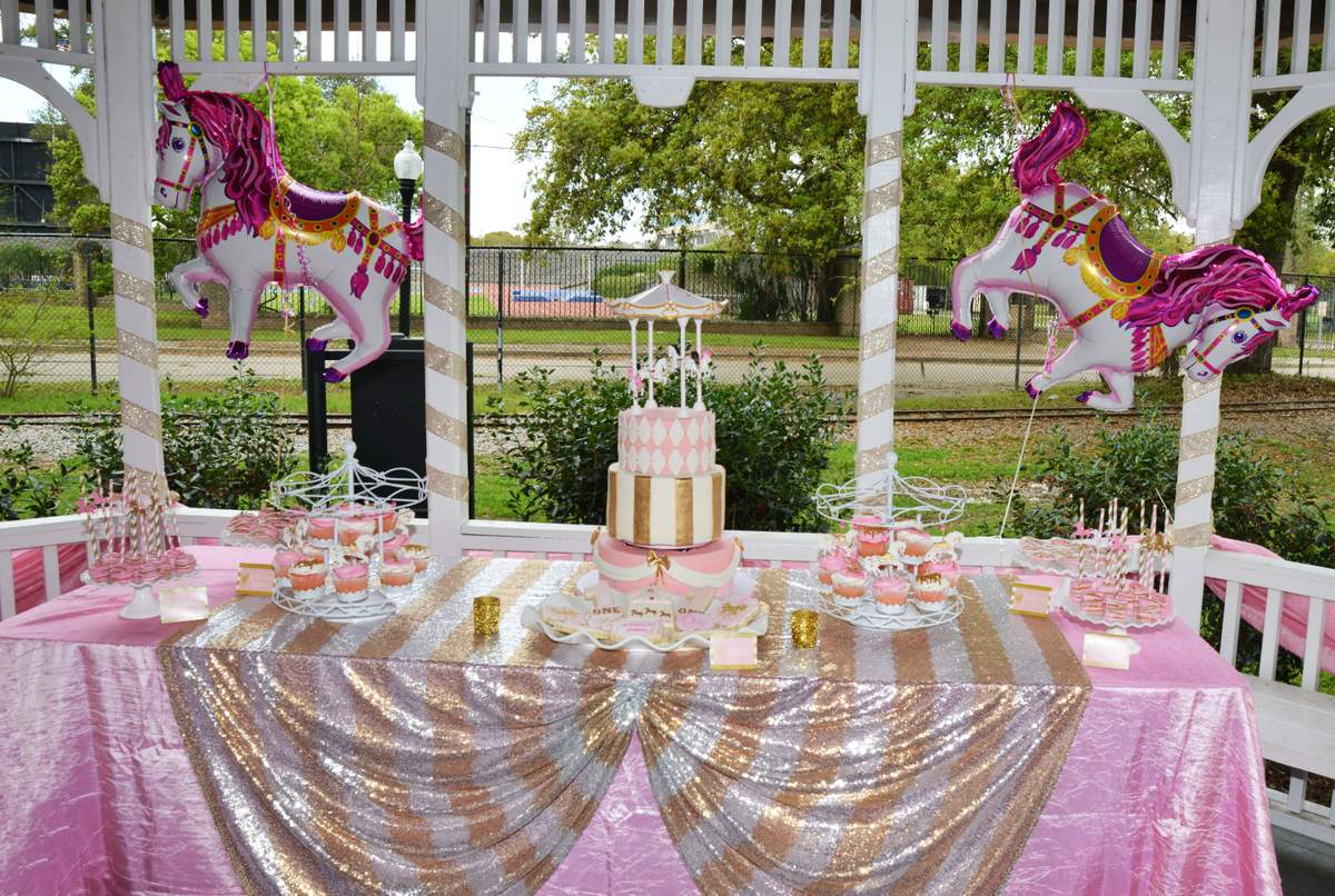 Karleigh's 1st Birthday Party - Carousel