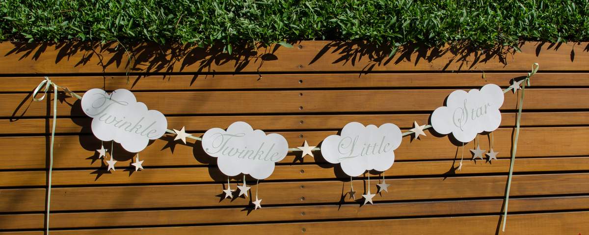 twinkle twinkle little star banner diy