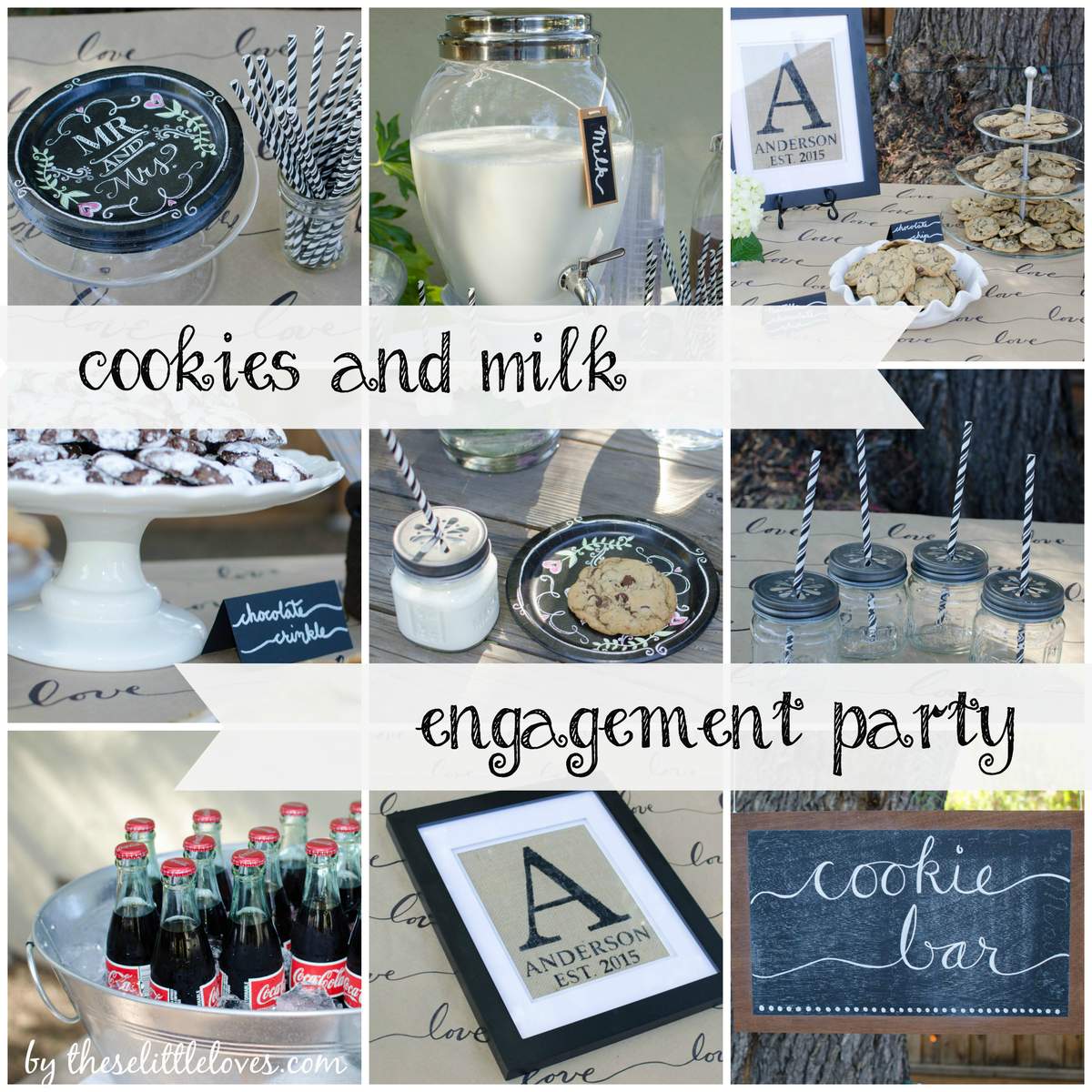 A Milk and Cookies Engagement Party - Milk and Cookies