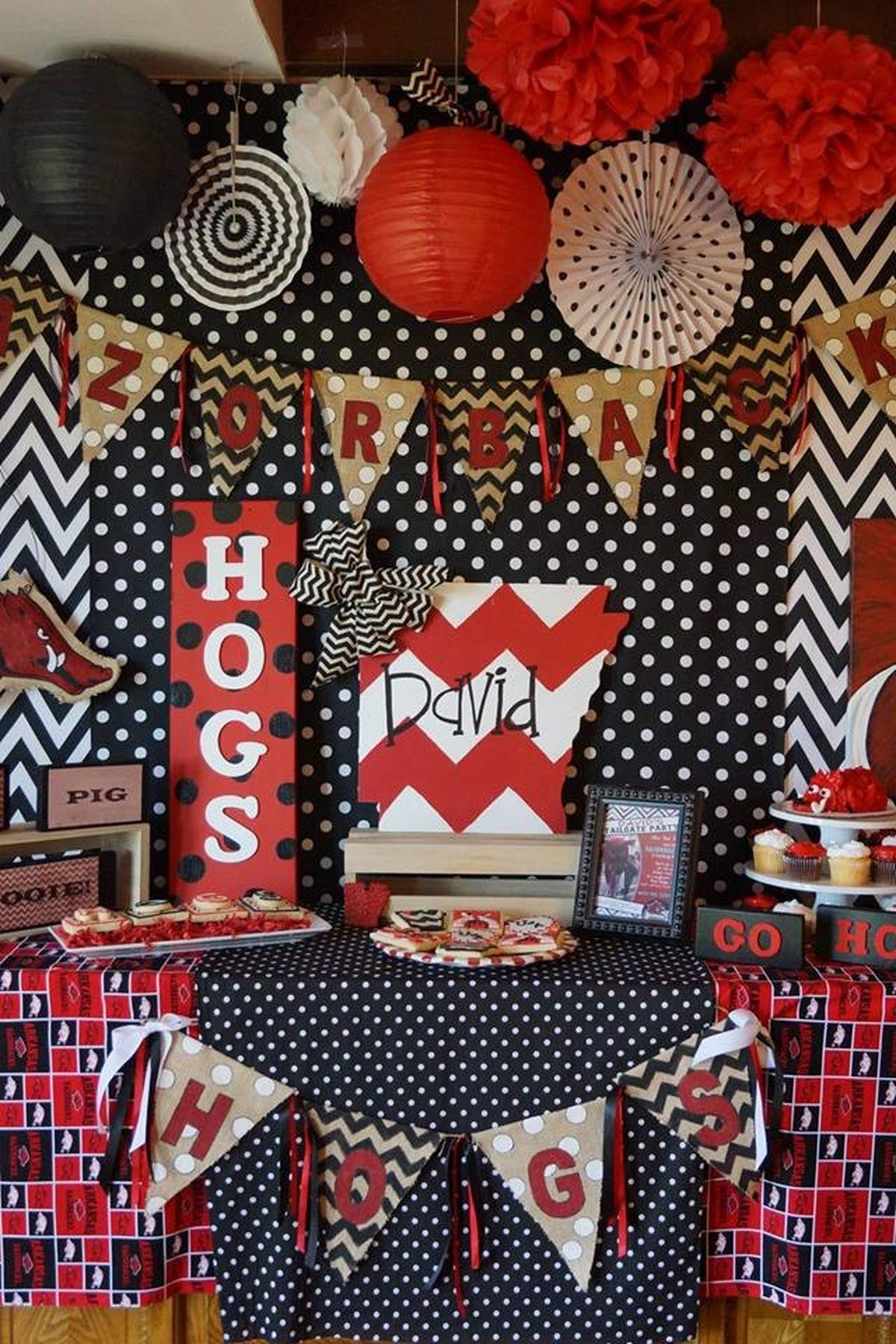Razorback Birthday Party Ideas Photo 2 of 9 Catch My Party