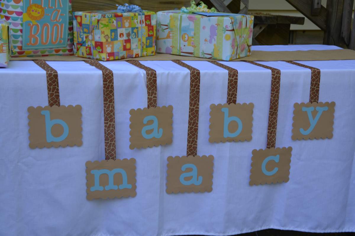 Welcome Baby Mac - Giraffes