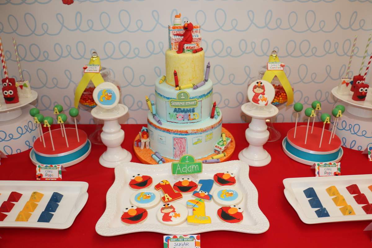 Elmo s World Birthday Party Ideas Photo 3 Of 14 Catch My Party