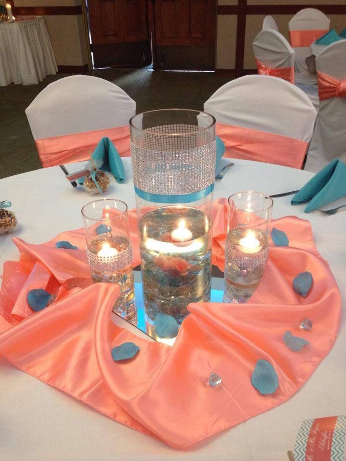 Coral and turquoise Wedding Party Ideas Photo 9 of 14 Catch My Party