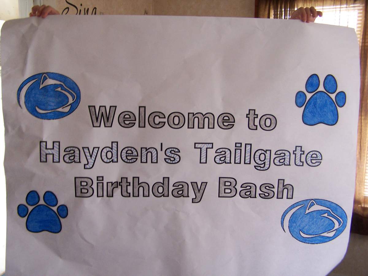 Hayden's Penn State Tailgating Birthday Bash - Penn State Tailgating Birthday