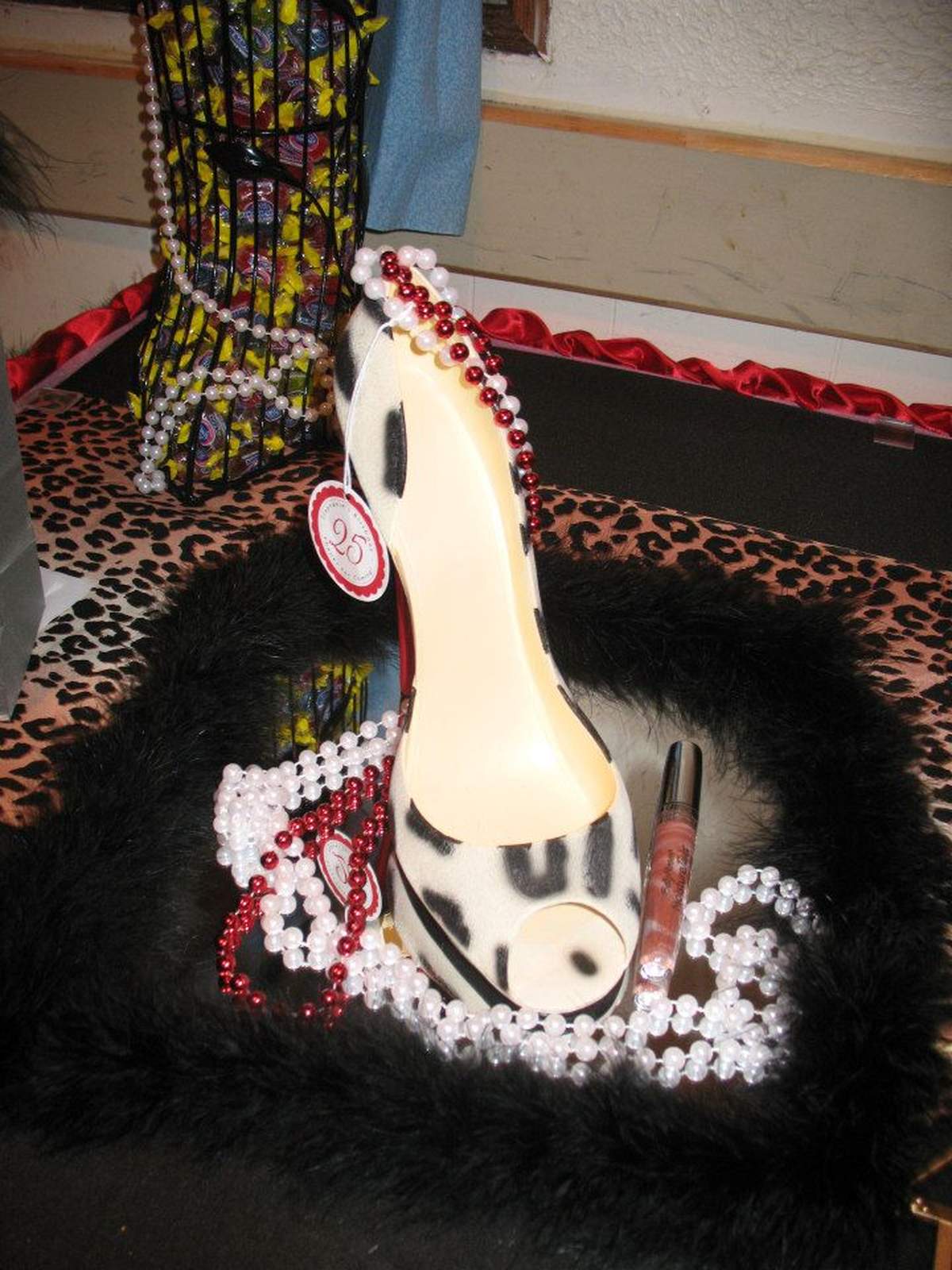 Stilettos And Leopard Print Birthday Party Ideas Photo 5 Of 14 stilettos-and-leopard-print-birthday-party-ideas-photo-5-of-14