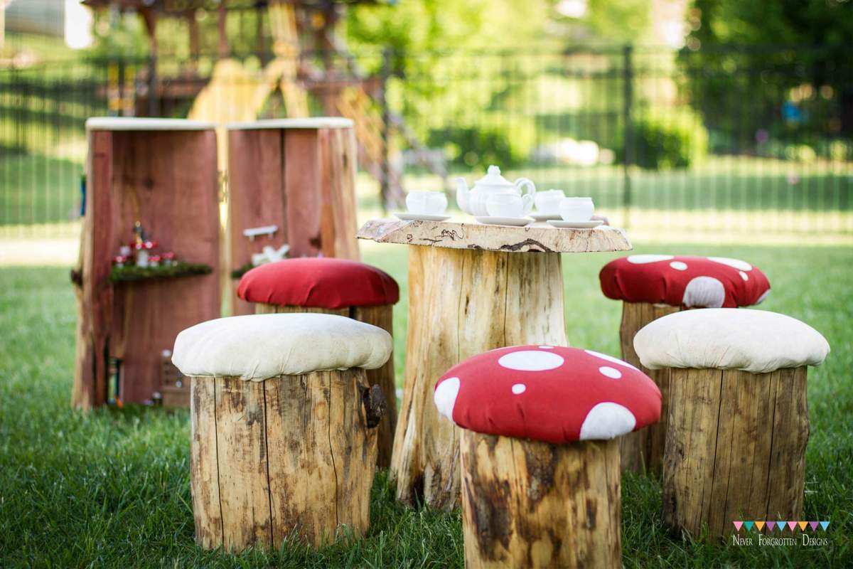 Fairy Tea Party - Fairies, Tea, Toadstolls and Lightening Bugs