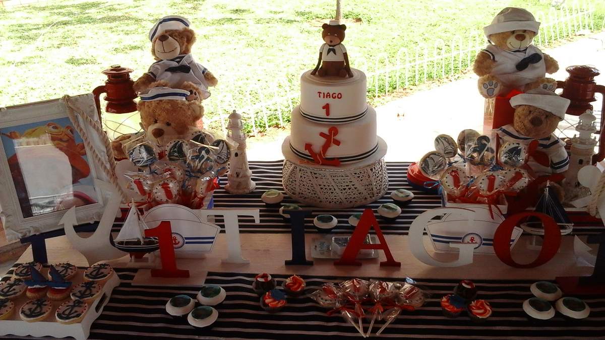 1st Birthday Sailor Teddy Bear - 1st Birthday Sailor Teddy Bear