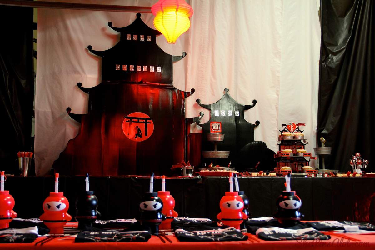 Ninja Birthday Party Ideas Photo 13 of 34 Catch My Party