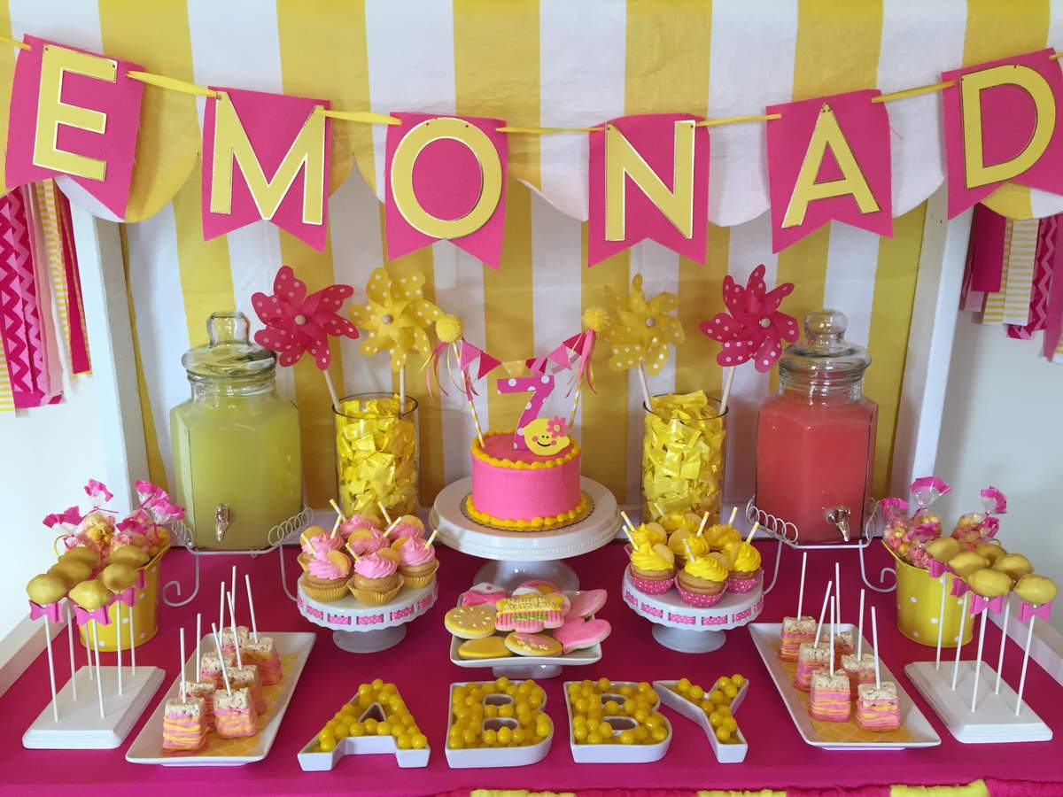 Lemonade / Lemons Birthday Party Ideas Photo 1 of 11 Catch My Party