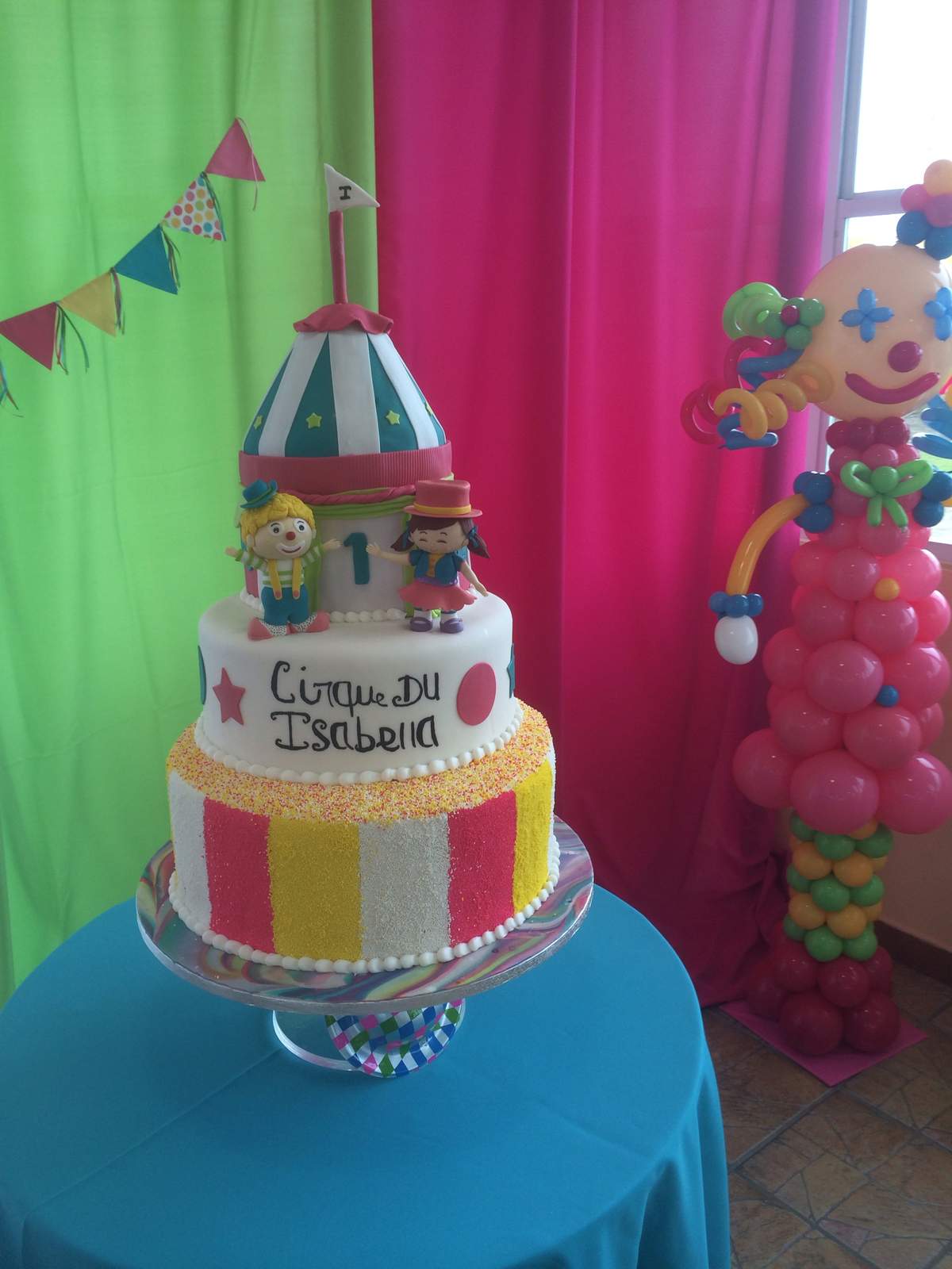 Isabella 1st Birthday - Pink Circus Vintage