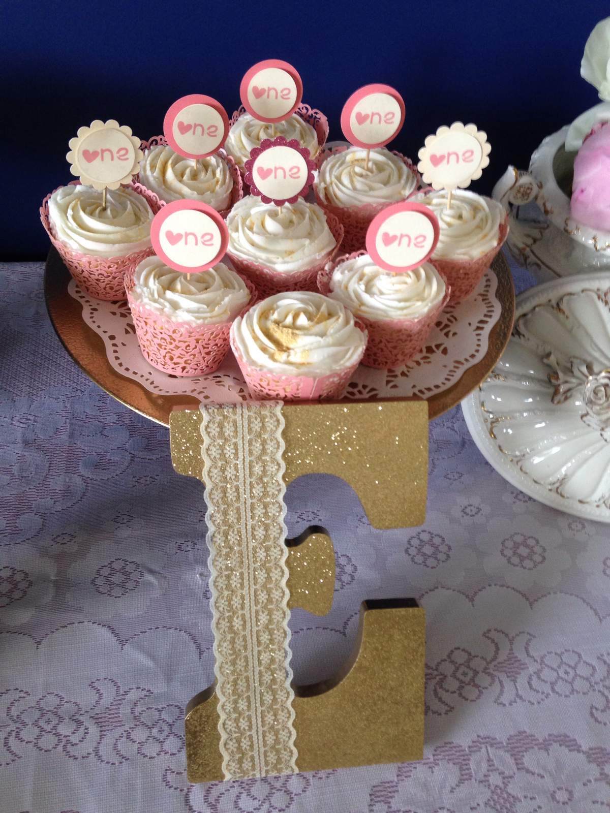 Gold, Lace and Pearls are only for the sweetest little girls! Birthday