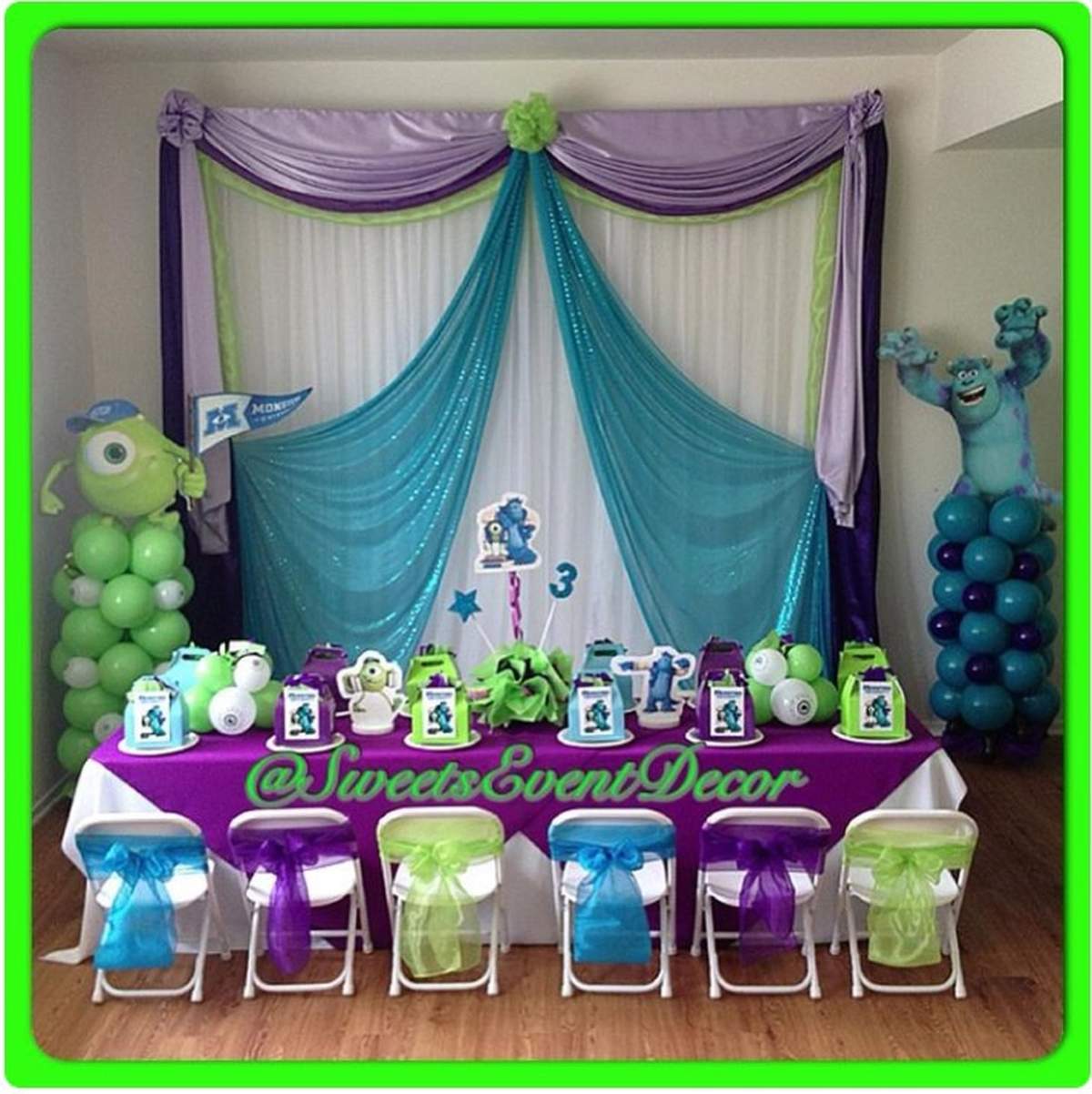 Monsters University Birthday Party Ideas Photo 5 Of 5 Catch My Party