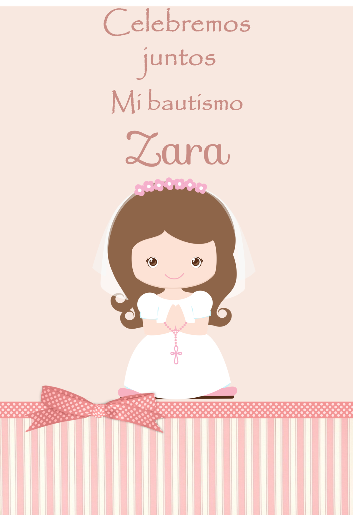 Zara´s baptism - Pink, shabby chic, vintage