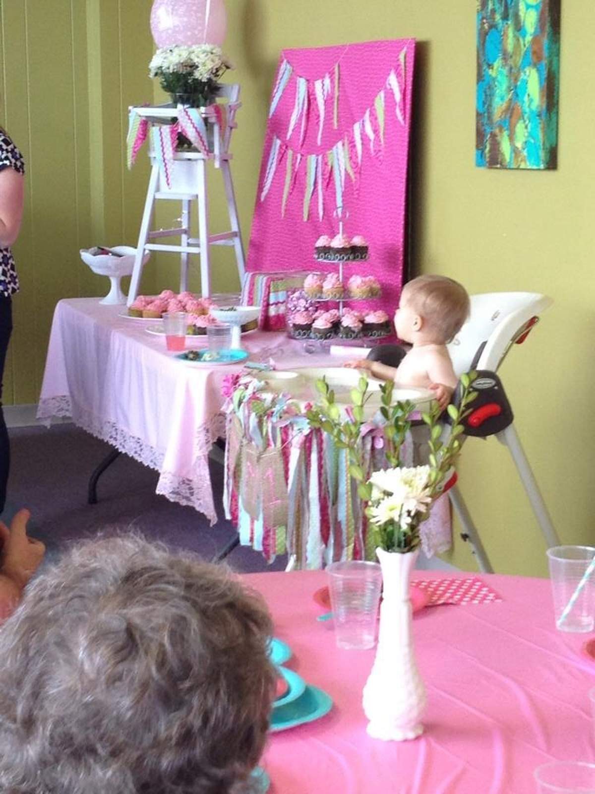 Emily's First Birthday - Vintage Baby