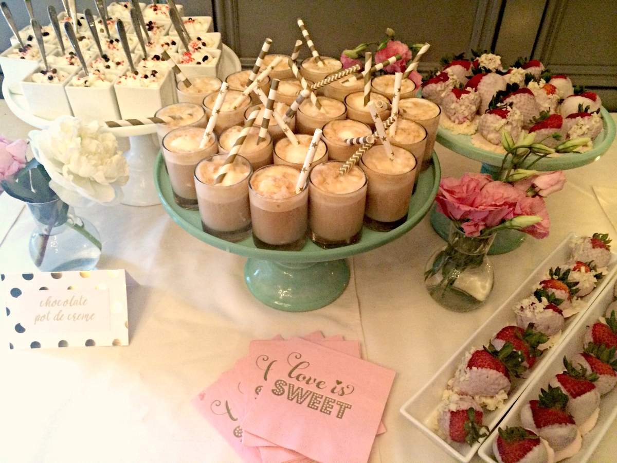 Bubbly Bar, Blush, Pink & Gold Bridal/Wedding Shower Party Ideas